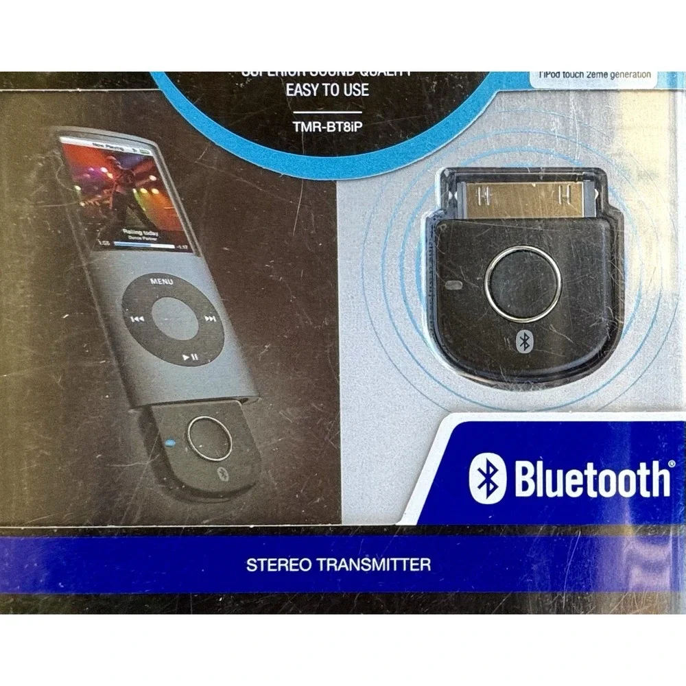 Apple iPod Sony Bluetooth Wireless Transmitter TMR-BT8iP Nano Classic Mini Touch